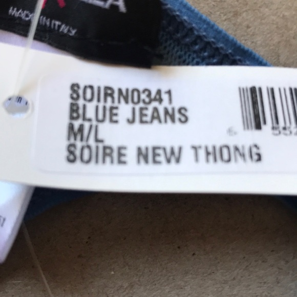 NWT Cosabella New Soire Original Rise Thong Blue - Picture 5 of 5